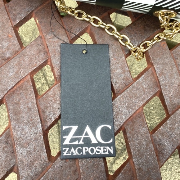 NWT Zac Zac Posen Leather Mini Eartha Crossbody Gingham Print Bag - Picture 11 of 11